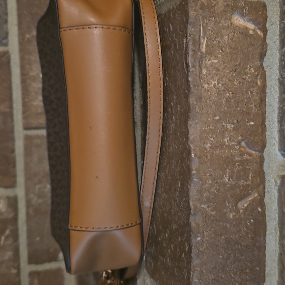 Michael KorsJet Set Medium Logo Stripe Camera‎ Bag Brown - Picture 5 of 8